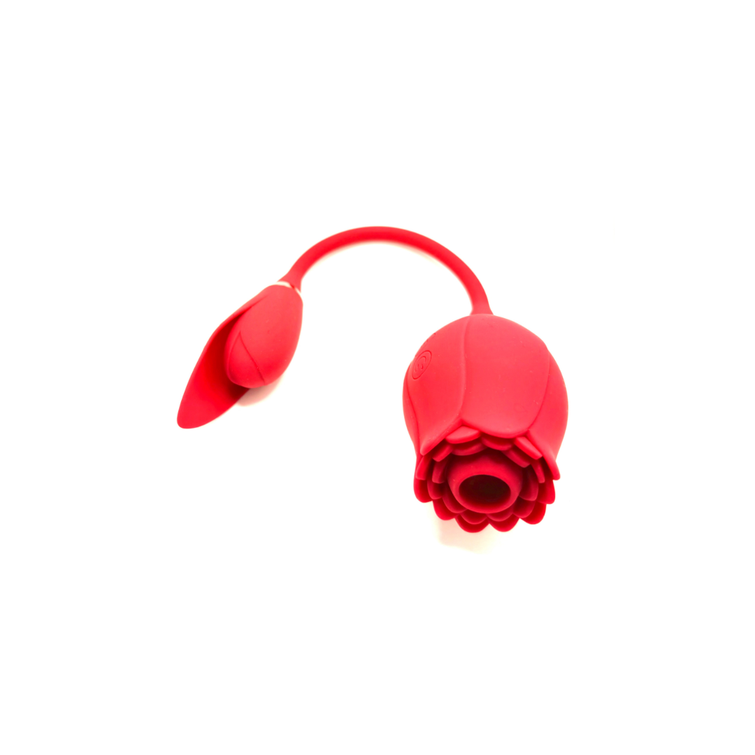 Fleur Dual-Ended Rose Toy with Suction & Vibration The Right Spot Fleur Dual-Ended Rose Toy with Suction & Vibration The Right Spot